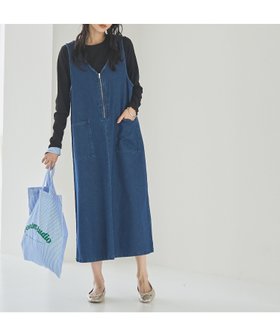 【コーエン/COEN】 Vネックデニムジャンスカ人気、トレンドファッション・服の通販 founy(ファニー) ファッション Fashion レディースファッション WOMEN トップス・カットソー Tops/Tshirt Vネック V-Neck A/W・秋冬 Aw・Autumn/Winter・Fw・Fall-Winter S/S・春夏 Ss・Spring/Summer おすすめ Recommend スリット Slit タンク Tank デニム Denim ポケット Pocket ミモレ Mimore 夏 Summer 春 Spring |ID:prp329100004056697