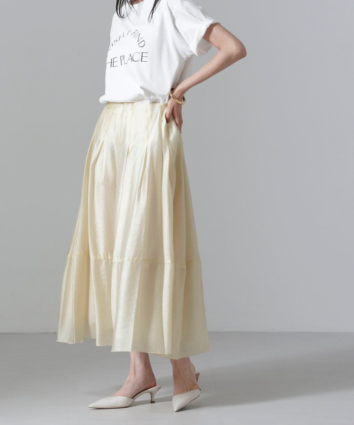 【ナノ ユニバース/nano universe】のオーガンジータックスカート(セットアップ可) インテリア・キッズ・メンズ・レディースファッション・服の通販 founy(ファニー) https://founy.com/ ファッション Fashion レディースファッション WOMEN セットアップ Setup スカート Skirt ウォッシャブル Washable シアー Sheer セットアップ Set Up トレンド Trend フレア Flare ワッシャー Washer おすすめ Recommend 2024年 2024 エレガント 上品 Elegant 2024-2025秋冬・A/W Aw/Autumn/Winter/Fw/Fall/2024-2025 |ID: prp329100004056740 ipo3291000000027498786