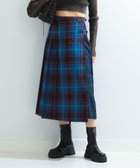 【ビームス ウイメン/BEAMS】のチェック 切り替え キルト スカート AW BLUE|ID: prp329100004056788 ipo3291000000028905993