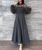 【ジュノア/JUNOAH】のチュールボレロ+キャミワンピースセット ダークグレー|ID: prp329100004056991 ipo3291000000031965545