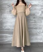 【ジュノア/JUNOAH】のチュールボレロ+キャミワンピースセット ライトベージュ|ID: prp329100004056991 ipo3291000000031965551