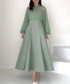 【ジュノア/JUNOAH】のチュールボレロ+キャミワンピースセット ライトグリーン|ID: prp329100004056991 ipo3291000000031965554