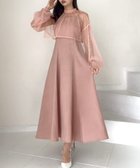 【ジュノア/JUNOAH】のチュールボレロ+キャミワンピースセット ピンク|ID: prp329100004056991 ipo3291000000031965555