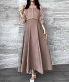 【ジュノア/JUNOAH】のチュールボレロ+キャミワンピースセット ピンクベージュ|ID: prp329100004056991 ipo3291000000031965557