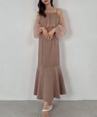【ジュノア/JUNOAH】のチュールボレロ+キャミワンピースセット 人気、トレンドファッション・服の通販 founy(ファニー) ファッション Fashion レディースファッション WOMEN アウター Coat Outerwear ボレロ Bolero jackets ワンピース Dress キャミワンピース No Sleeve Dresses ボレロ Bolero thumbnail Bピンクベージュ|ID: prp329100004056991 ipo3291000000032262119
