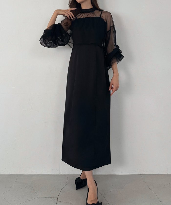 【ジュノア/JUNOAH】のチュールボレロ+キャミワンピースセット インテリア・キッズ・メンズ・レディースファッション・服の通販 founy(ファニー) https://founy.com/ ファッション Fashion レディースファッション Ladies' Fashion Online アウター Coat Outerwear ボレロ Bolero jackets ワンピース Dress キャミワンピース No Sleeve Dresses ボレロ Bolero |ID: prp329100004056991 ipo3291000000032620952