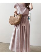 【ジュノア/JUNOAH】のリネンタッチワンピース 人気、トレンドファッション・服の通販 founy(ファニー) ファッション Fashion レディースファッション WOMEN ワンピース Dress thumbnail ダスティピンク|ID: prp329100004057034 ipo3291000000028233203