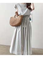 【ジュノア/JUNOAH】のリネンタッチワンピース 人気、トレンドファッション・服の通販 founy(ファニー) ファッション Fashion レディースファッション WOMEN ワンピース Dress thumbnail ライトグレー|ID: prp329100004057034 ipo3291000000028233209