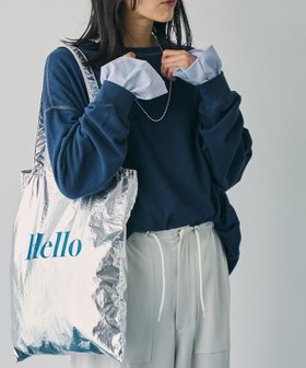 【コーエン/COEN】 HELLOロゴトートバッグ人気、トレンドファッション・服の通販 founy(ファニー) ファッション Fashion レディースファッション WOMEN バッグ Bag おすすめ Recommend ギフト プレゼント Gift Present プリント Print ポケット Pocket 定番 Standard 秋 Autumn/Fall |ID:prp329100004057572