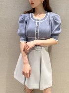 【スナイデル/SNIDEL】のパフスリクロップドカーディガン 人気、トレンドファッション・服の通販 founy(ファニー) ファッション Fashion レディースファッション WOMEN トップス・カットソー Tops/Tshirt カーディガン Cardigans ウェーブ Wave クラシカル Classical クロップド Cropped 今季 This Season シルバー Silver シンプル Simple ストーン Stone スリーブ Sleeve デニム Denim トレンド Trend パイピング Piping ビジュー Bijou フロント Front ベーシック Basic おすすめ Recommend thumbnail SAX[083]|ID: prp329100004057586 ipo3291000000028229438