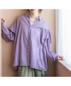 【ニコアンド/niko and】のプレミアムローンワイドシャツ 人気、トレンドファッション・服の通販 founy(ファニー) ファッション Fashion レディースファッション WOMEN トップス・カットソー Tops/Tshirt シャツ/ブラウス Shirts/Blouses シンプル Simple ストライプ Stripe 定番 Standard 人気 Popularity フリル Frills プレミアム Premium ワイド Wide おすすめ Recommend thumbnail パープル90|ID: prp329100004058202 ipo3291000000028328231