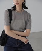 【フリーズマート/FREE'S MART】のコンパクトラメシアー半袖ニット 人気、トレンドファッション・服の通販 founy(ファニー) ファッション Fashion レディースファッション WOMEN トップス・カットソー Tops/Tshirt ニット Knit Tops コンパクト Compact シルバー Silver シンプル Simple ジャケット Jacket デニム Denim トレンド Trend バランス Balance ボトム Bottom マニッシュ Mannish ワイド Wide 半袖 Short Sleeve thumbnail シルバー|ID: prp329100004058307 ipo3291000000027325233