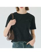 【コカ/COCA】のコットンリボンTシャツ 人気、トレンドファッション・服の通販 founy(ファニー) ファッション Fashion レディースファッション WOMEN トップス・カットソー Tops/Tshirt シャツ/ブラウス Shirts/Blouses ロング / Tシャツ T-Shirts おすすめ Recommend なめらか Smooth カットソー Cut And Sew カーゴパンツ Cargo Pants コンパクト Compact ショート Short デニム Denim バレエ Ballet ポケット Pocket リボン Ribbon 定番 Standard thumbnail Black|ID: prp329100004059107 ipo3291000000028199034