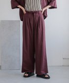 【ローリーズファーム/LOWRYS FARM】のノルマンディワイドパンツ 人気、トレンドファッション・服の通販 founy(ファニー) ファッション Fashion レディースファッション WOMEN パンツ Pants おすすめ Recommend セットアップ Set Up フランス France フロント Front リネン Linen リボン Ribbon ワイド Wide 夏 Summer thumbnail ブラウン58|ID: prp329100004059185 ipo3291000000028391105