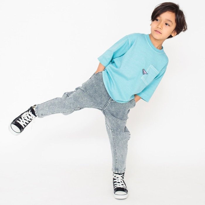 【ブランシェス/branshes / KIDS】のガーデナーデニムテーパードパンツ インテリア・キッズ・メンズ・レディースファッション・服の通販 founy(ファニー) https://founy.com/ ファッション Fashion キッズファッション KIDS ボトムス Bottoms/Kids ポケット Pocket ミックス Mix |ID: prp329100004059226 ipo3291000000029486010