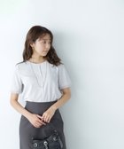 【ナチュラル ビューティー ベーシック/NATURAL BEAUTY BASIC】のシフォン切替Tブラウス ライトグレー|ID: prp329100004059408 ipo3291000000027538042