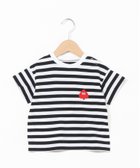 【オーシャンアンドグラウンド/OCEAN&GROUND / KIDS】のOCEAN GROUND/SPADEMAN ボーダーTシャツ 人気、トレンドファッション・服の通販 founy(ファニー) ファッション Fashion キッズファッション KIDS ボーダー Border ワイド Wide thumbnail ブラック|ID: prp329100004059568 ipo3291000000027340257