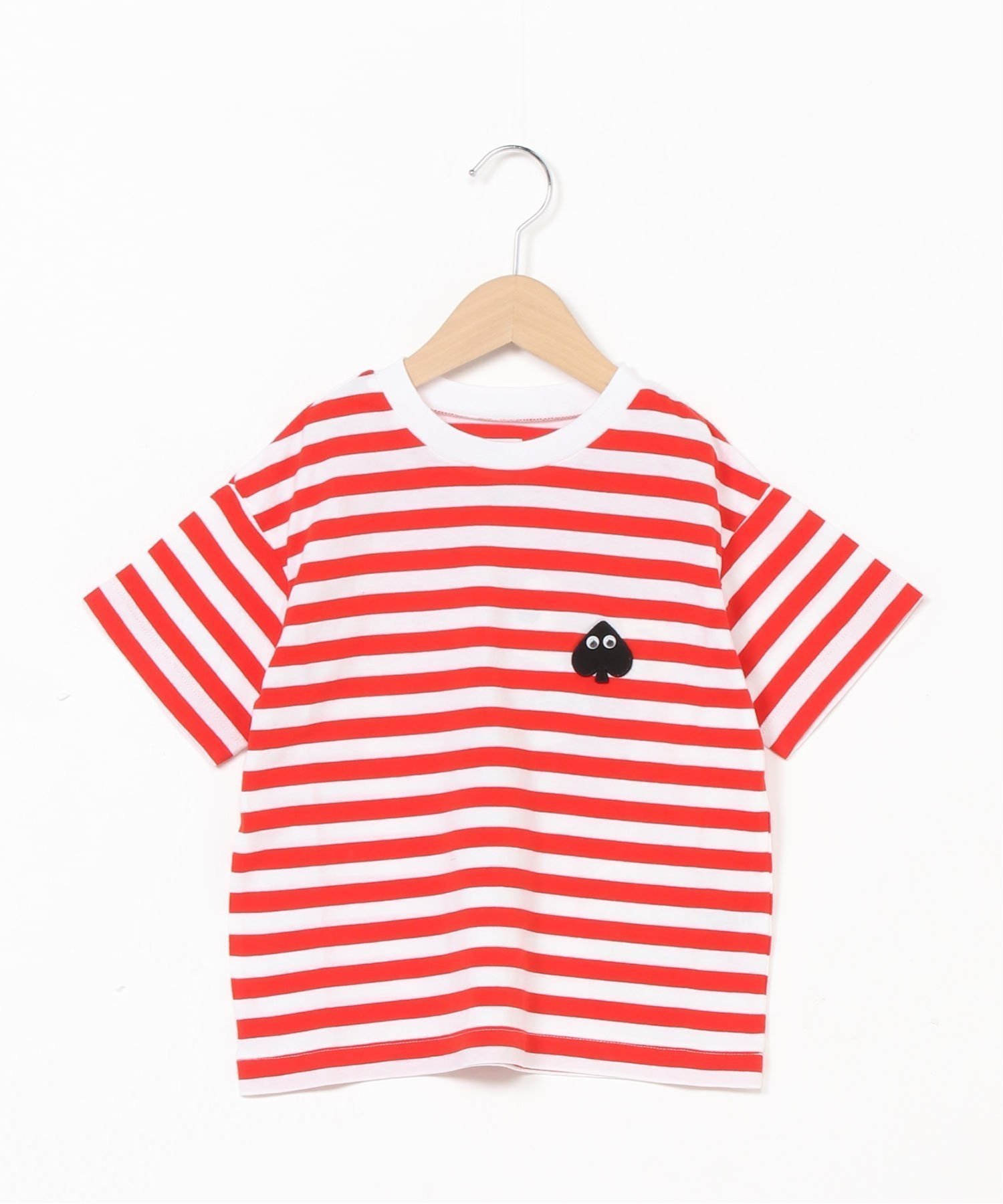 【オーシャンアンドグラウンド/OCEAN&GROUND / KIDS】のOCEAN GROUND/SPADEMAN ボーダーTシャツ インテリア・キッズ・メンズ・レディースファッション・服の通販 founy(ファニー) 　ファッション　Fashion　キッズファッション　KIDS　ボーダー　Border　ワイド　Wide　レッド|ID: prp329100004059568 ipo3291000000027340259