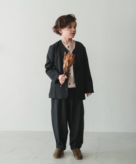 【リジェール/riziere / KIDS】のシングルノーカラージャケットセットアップ 人気、トレンドファッション・服の通販 founy(ファニー) ファッション Fashion キッズファッション KIDS おすすめ Recommend インナー Inner カーディガン Cardigan ジャケット Jacket セットアップ Set Up フォルム Form 人気 Popularity 入学式 Entrance Ceremony 結婚式 Wedding Ceremony |ID:prp329100004059588