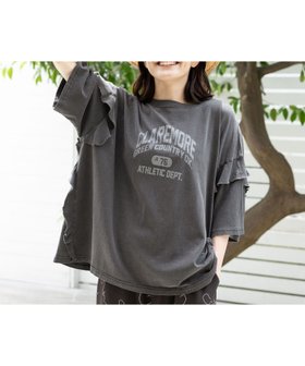 【ニコアンド/niko and】 フリルアソートプリントTシャツ人気、トレンドファッション・服の通販 founy(ファニー) ファッション Fashion レディースファッション WOMEN トップス・カットソー Tops/Tshirt シャツ/ブラウス Shirts/Blouses ロング / Tシャツ T-Shirts おすすめ Recommend シンプル Simple デニム Denim フリル Frills ワイド Wide ヴィンテージ Vintage |ID:prp329100004059810