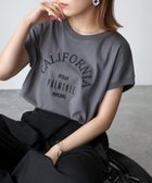 【リベリー/Riberry】のロゴ刺繍フレンチTシャツ/綿100%Tシャツ 人気、トレンドファッション・服の通販 founy(ファニー) ファッション Fashion レディースファッション WOMEN トップス・カットソー Tops/Tshirt シャツ/ブラウス Shirts/Blouses ロング / Tシャツ T-Shirts S/S・春夏 Ss・Spring/Summer おすすめ Recommend インナー Inner シンプル Simple スリーブ Sleeve フレンチ French フロント Front レギュラー Regular エレガント 上品 Elegant 夏 Summer 春 Spring thumbnail チャコールグレー|ID: prp329100004059911 ipo3291000000028888175