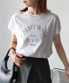 【リベリー/Riberry】のロゴ刺繍フレンチTシャツ/綿100%Tシャツ 人気、トレンドファッション・服の通販 founy(ファニー) ファッション Fashion レディースファッション WOMEN トップス・カットソー Tops/Tshirt シャツ/ブラウス Shirts/Blouses ロング / Tシャツ T-Shirts S/S・春夏 Ss・Spring/Summer おすすめ Recommend インナー Inner シンプル Simple スリーブ Sleeve フレンチ French フロント Front レギュラー Regular エレガント 上品 Elegant 夏 Summer 春 Spring thumbnail ホワイト×グレー|ID: prp329100004059911 ipo3291000000028888176