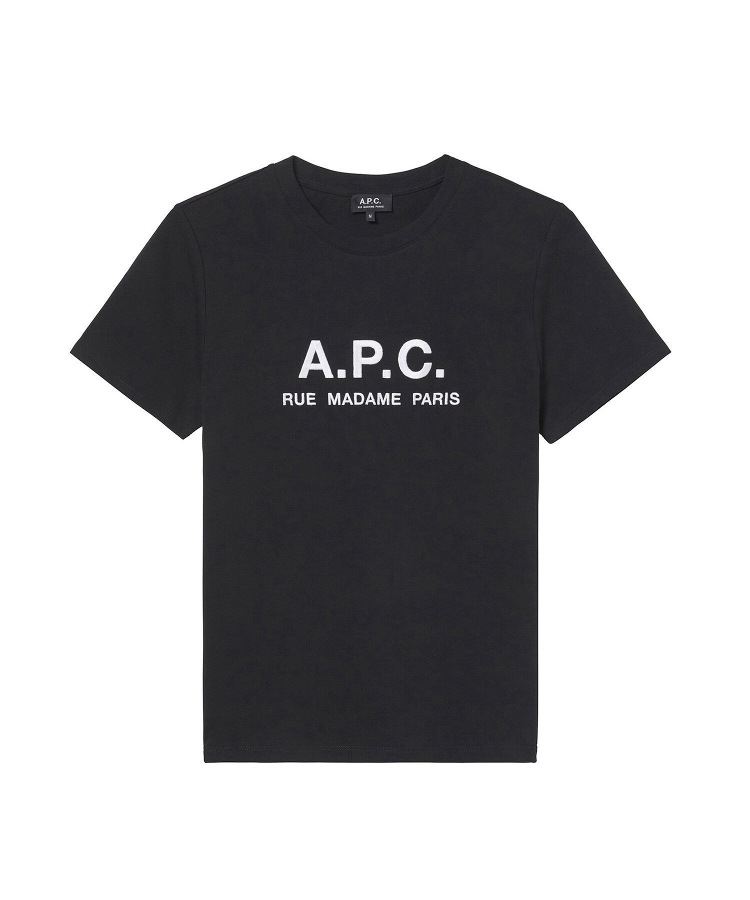 【アーペーセー/A.P.C.】のRue Madame Tシャツ インテリア・キッズ・メンズ・レディースファッション・服の通販 founy(ファニー) 　ファッション　Fashion　レディースファッション　WOMEN　トップス・カットソー　Tops/Tshirt　シャツ/ブラウス　Shirts/Blouses　ロング / Tシャツ　T-Shirts　ストレート　Straight　トリミング　Trimming　バイアス　Bias　半袖　Short Sleeve　黒|ID: prp329100004060208 ipo3291000000028346978