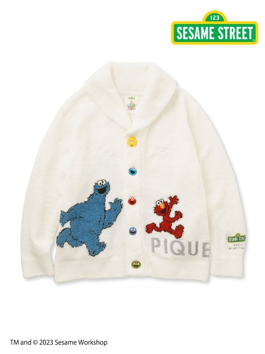 【ジェラート ピケ/gelato pique】の【SESAME STREET】【UNISEX】ジャガードショールカーディガン 人気、トレンドファッション・服の通販 founy(ファニー) 　ファッション　Fashion　レディースファッション　WOMEN　トップス・カットソー　Tops/Tshirt　カーディガン　Cardigans　ユニセックス　Unisex　おすすめ　Recommend　カラフル　Colorful　カーディガン　Cardigan　キャラクター　Character　コラボ　Collaboration　ショール　Shawl　スペシャル　Special　パジャマ　Pajamas　ホリデーシーズン　Holiday　ロング　Long　 other-1|ID: prp329100004060276 ipo3291000000028448889