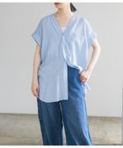 【アーバンリサーチ/URBAN RESEARCH】のブロードカラーレスハーフスリーブブラウス 人気、トレンドファッション・服の通販 founy(ファニー) ファッション Fashion レディースファッション WOMEN トップス・カットソー Tops/Tshirt シャツ/ブラウス Shirts/Blouses 2024年 2024 2024春夏・S/S Ss,Spring/Summer,2024 S/S・春夏 Ss・Spring/Summer おすすめ Recommend シンプル Simple スリーブ Sleeve デニム Denim ブロード Broad ベーシック Basic ルーズ Loose 夏 Summer thumbnail SAX|ID: prp329100004061529 ipo3291000000027559052