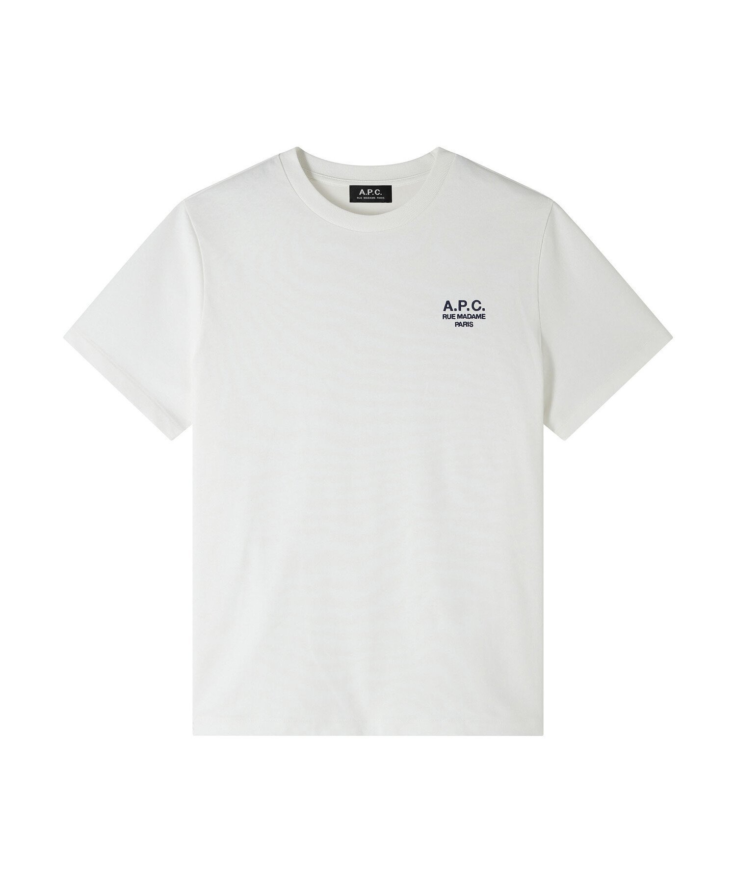 【アーペーセー/A.P.C.】のStandard Rue Madame Tシャツ インテリア・キッズ・メンズ・レディースファッション・服の通販 founy(ファニー) 　ファッション　Fashion　レディースファッション　WOMEN　トップス・カットソー　Tops/Tshirt　シャツ/ブラウス　Shirts/Blouses　ロング / Tシャツ　T-Shirts　ストレート　Straight　白/ダークネイビー|ID: prp329100004062218 ipo3291000000028082775