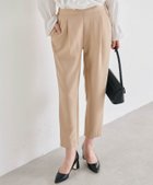 【ラナン/Ranan】の美脚シルエットタッククロップドパンツ 人気、トレンドファッション・服の通販 founy(ファニー) ファッション Fashion レディースファッション WOMEN パンツ Pants イエロー Yellow ギャザー Gather サンダル Sandals ジャケット Jacket スキニー Skinny ストレッチ Stretch スニーカー Sneakers ツイル Twill デニム Denim 定番 Standard フレア Flare 2022年 2022 2022 春夏 S/S Ss,Spring/Summer,2022 プチプライス・低価格 Affordable thumbnail ライトベージュ|ID: prp329100004062352 ipo3291000000028477400