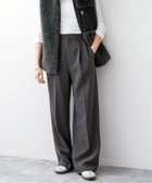 【スピック&スパン/Spick & Span】の≪追加≫ダブルクロスツータックパンツ 人気、トレンドファッション・服の通販 founy(ファニー) ファッション Fashion レディースファッション WOMEN パンツ Pants 再入荷 Restock/Back In Stock/Re Arrival thumbnail グレー|ID: prp329100004062376 ipo3291000000028983284