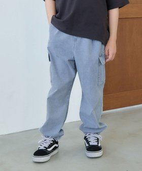 【グローバルワーク/GLOBAL WORK / KIDS】のCOOLデニムカーゴパンツ/キッズ/116655 人気、トレンドファッション・服の通販 founy(ファニー) ファッション Fashion キッズファッション KIDS ボトムス Bottoms/Kids おすすめ Recommend カーゴパンツ Cargo Pants ストレッチ Stretch デニム Denim トレンド Trend ボーダー Border 半袖 Short Sleeve 夏 Summer |ID:prp329100004063119