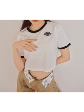 【リリーブラウン/Lily Brown】 【LILY BROWN Dickies】クロップドロゴTシャツ人気、トレンドファッション・服の通販 founy(ファニー) ファッション Fashion レディースファッション WOMEN トップス・カットソー Tops/Tshirt シャツ/ブラウス Shirts/Blouses ロング / Tシャツ T-Shirts オレンジ Orange カットソー Cut And Sew クロップド Cropped コラボ Collaboration コレクション Collection コンパクト Compact 今季 This Season プリント Print 別注 Special Order ワンポイント One Point ワーク Work |ID:prp329100004063176