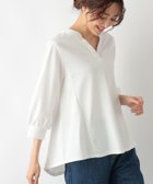 【グローバルワーク/GLOBAL WORK】のなめらかタッチスキッパ-7分袖/992242 アイボリー08|ID: prp329100004063562 ipo3291000000027538412