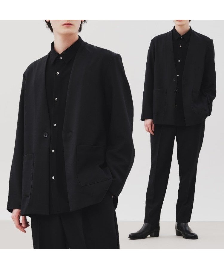 【ティーケー/tk TAKEO KIKUCHI / MEN】のアソートセットアップ インテリア・キッズ・メンズ・レディースファッション・服の通販 founy(ファニー) 　ファッション　Fashion　メンズファッション　MEN　セットアップ　Setup/Men　インナー　Inner　カットソー　Cut And Sew　カーディガン　Cardigan　シンプル　Simple　ジャケット　Jacket　ストレッチ　Stretch　スラックス　Slacks　セットアップ　Set Up　ダブル　Double　バランス　Balance　フィット　Fit　夏　Summer　エレガント 上品　Elegant　ビジネス 仕事 通勤　Business　ブラック|ID: prp329100004065102 ipo3291000000029470157