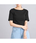 【コーエン/COEN】の【WEB限定】USAコットンワイドリブボートネックTシャツ 人気、トレンドファッション・服の通販 founy(ファニー) ファッション Fashion レディースファッション WOMEN トップス・カットソー Tops/Tshirt シャツ/ブラウス Shirts/Blouses ロング / Tシャツ T-Shirts おすすめ Recommend インナー Inner スリーブ Sleeve デニム Denim ハーフ Half フィット Fit フレア Flare ワイドリブ Wide Rib thumbnail BLACK|ID: prp329100004065287 ipo3291000000028611798