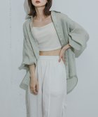 【センスオブプレイス/SENSE OF PLACE by URBAN RESEARCH】のシアーストライプシャツ 人気、トレンドファッション・服の通販 founy(ファニー) ファッション Fashion レディースファッション WOMEN トップス・カットソー Tops/Tshirt シャツ/ブラウス Shirts/Blouses 2024年 2024 2024春夏・S/S Ss,Spring/Summer,2024 S/S・春夏 Ss・Spring/Summer おすすめ Recommend キャミソール Camisole コンパクト Compact シアー Sheer ストライプ Stripe タンク Tank 夏 Summer thumbnail GRN×WHT|ID: prp329100004065352 ipo3291000000028179598