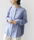 【シップス フォー ウィメン/SHIPS】の【WEB限定】〈手洗い可能〉ストレッチ ジョーゼット プリーツ ブラウス 24AW スカイブルー|ID: prp329100004065370 ipo3291000000028906539