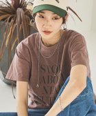 【コーエン/COEN】のピグメントアソートロゴプリントTシャツ24FW MD.BROWN|ID:prp329100004065469