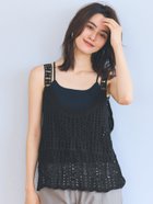 【コカ/COCA】のかぎ編みAラインキャミソール 人気、トレンドファッション・服の通販 founy(ファニー) ファッション Fashion レディースファッション WOMEN トップス・カットソー Tops/Tshirt キャミソール / ノースリーブ No Sleeves インナー Inner カットソー Cut And Sew キャミソール Camisole タンク Tank ポケット Pocket thumbnail Black|ID: prp329100004065578 ipo3291000000027981062