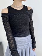 【リリーブラウン/Lily Brown】のレイヤードセットカットソー 人気、トレンドファッション・服の通販 founy(ファニー) ファッション Fashion レディースファッション WOMEN トップス・カットソー Tops/Tshirt カットソー Cut and Sewn カットソー Cut And Sew シャーリング Shirring ストレッチ Stretch タンク Tank バランス Balance レース Race 長袖 Long Sleeve thumbnail BLK[009]|ID: prp329100004065646 ipo3291000000028439834