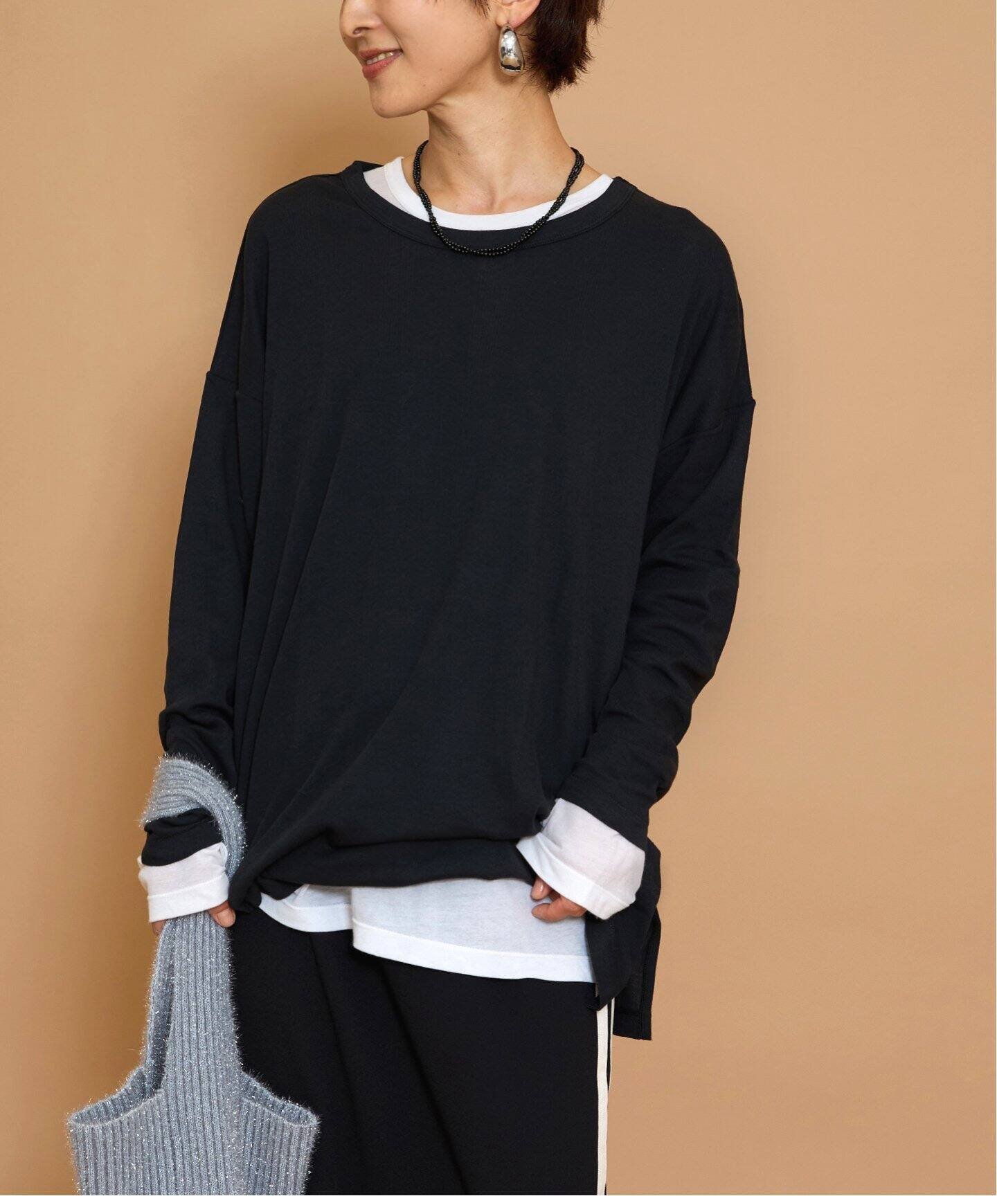 【ジャーナルスタンダード レリューム/JOURNAL STANDARD relume】の別注【MILLER/ミラー】*RELUME Light Prib L/S カットソー 人気、トレンドファッション・服の通販 founy(ファニー) 　ファッション　Fashion　レディースファッション　WOMEN　トップス・カットソー　Tops/Tshirt　カットソー　Cut and Sewn　おすすめ　Recommend　インナー　Inner　カットソー　Cut And Sew　カーディガン　Cardigan　シンプル　Simple　スリット　Slit　人気　Popularity　別注　Special Order　夏　Summer　 other-1|ID: prp329100004065877 ipo3291000000027778029