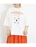 【サマンサモスモス/Samansa Mos2】の【接触冷感】モチーフプリントTシャツ 人気、トレンドファッション・服の通販 founy(ファニー) ファッション Fashion レディースファッション WOMEN トップス・カットソー Tops/Tshirt シャツ/ブラウス Shirts/Blouses ロング / Tシャツ T-Shirts プリント Print モチーフ Motif リラックス Relax thumbnail オフホワイト|ID: prp329100004066137 ipo3291000000028548232