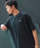 【ビームス/BEAMS / MEN】のFRED PERRY * BEAMS / 別注 オーバーサイズ ピケ Tシャツ Black|ID: prp329100004067327 ipo3291000000027535384