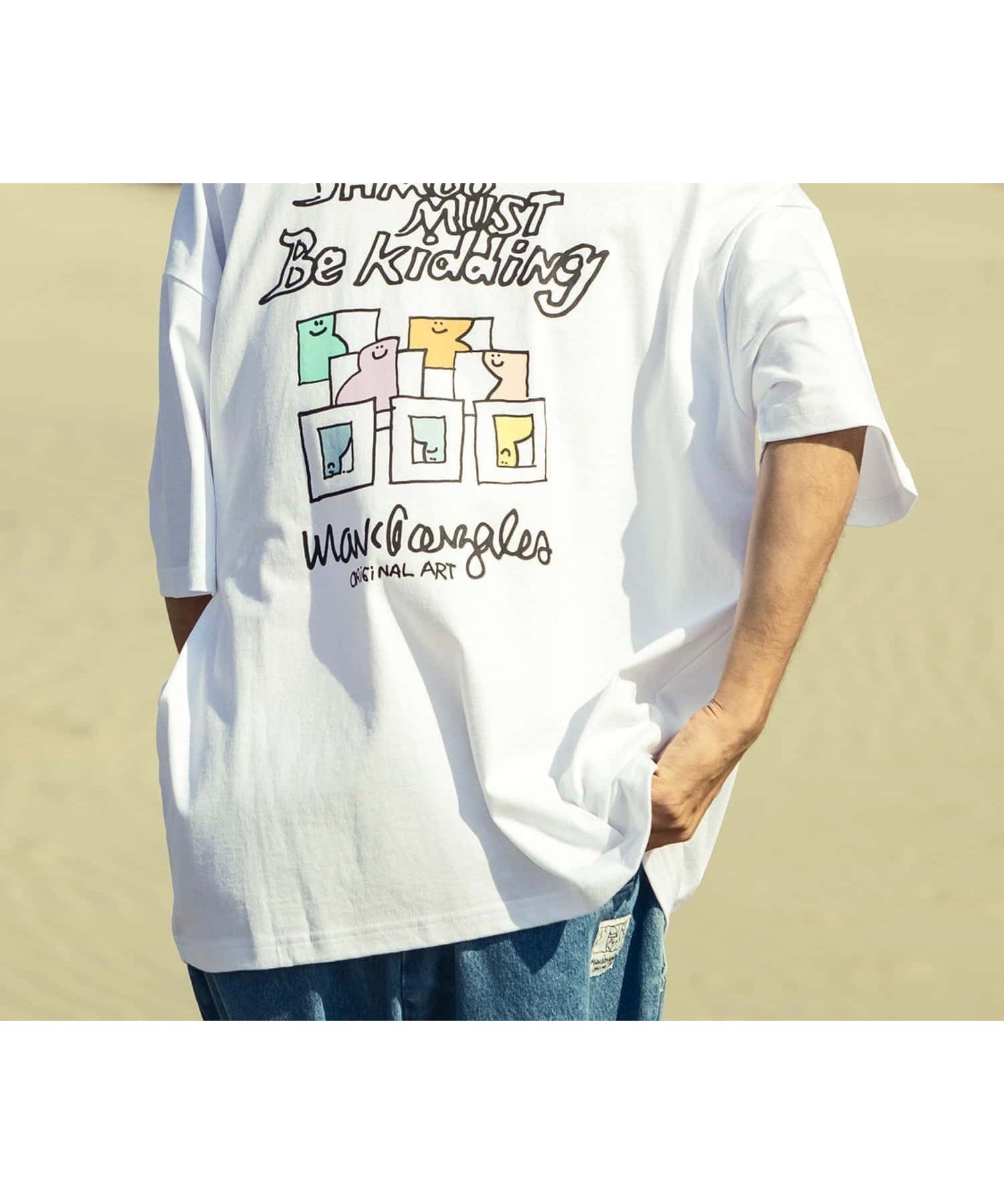 【シフォン/SHIFFON / MEN】のMark Gonzales/バックプリント半袖Tシャツ/5type/6colors インテリア・キッズ・メンズ・レディースファッション・服の通販 founy(ファニー) 　ファッション　Fashion　メンズファッション　MEN　吸水　Water Absorption　シンプル　Simple　ファブリック　Fabric　プリント　Print　ボトム　Bottom　半袖　Short Sleeve　ワイド　Wide　おすすめ　Recommend　white C|ID: prp329100004067328 ipo3291000000028676371