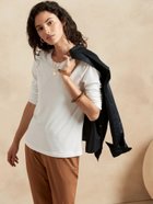 【バナナリパブリック ファクトリーストア/BANANA REPUBLIC FACTORY STORE】のBANANA REPUBLIC FACTORY STORE タイムレスクルーネックTシャツ 人気、トレンドファッション・服の通販 founy(ファニー) ファッション Fashion レディースファッション WOMEN トップス・カットソー Tops/Tshirt シャツ/ブラウス Shirts/Blouses ロング / Tシャツ T-Shirts インナー Inner ロング Long 羽織 Haori thumbnail WHITE_500|ID: prp329100004067634 ipo3291000000028647149