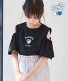 【グローバルワーク/GLOBAL WORK / KIDS】のヘビロッTEE肩あきモチーフ/キッズ/109523 人気、トレンドファッション・服の通販 founy(ファニー) ファッション Fashion キッズファッション KIDS カーゴパンツ Cargo Pants ガーリー Girly グラフィック Graphic ネックレス Necklace パール Pearl ビジュー Bijou プリーツ Pleats モチーフ Motif 人気 Popularity 吸水 Water Absorption 楽ちん Easy 猫 Cat thumbnail ブラック11|ID: prp329100004068185 ipo3291000000027690713