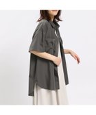 【その他のブランド/Other】の軽やかシャツ半袖/977026 人気、トレンドファッション・服の通販 founy(ファニー) ファッション Fashion レディースファッション WOMEN トップス・カットソー Tops/Tshirt シャツ/ブラウス Shirts/Blouses おすすめ Recommend デニム Denim ベーシック Basic ボトム Bottom 半袖 Short Sleeve 吸水 Water Absorption 定番 Standard thumbnail チャコール18|ID: prp329100004068249 ipo3291000000028759280