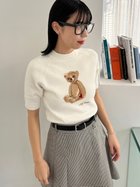 【リリーブラウン/Lily Brown】のLily Bearハートモチーフニット 人気、トレンドファッション・服の通販 founy(ファニー) ファッション Fashion レディースファッション WOMEN トップス・カットソー Tops/Tshirt ニット Knit Tops モチーフ Motif thumbnail WHT[001]|ID: prp329100004069677 ipo3291000000027631007